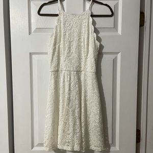 White detailed dress